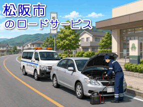 松阪市のバッテリー上がり対応
