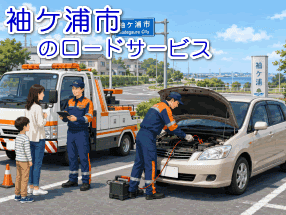 袖ケ浦市のロードサービス対応