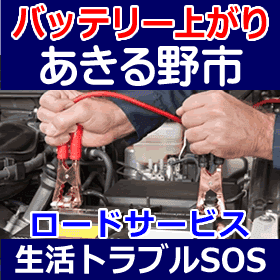 あきる野市のバッテリー上がり(ジャンピングでエンジン始動)