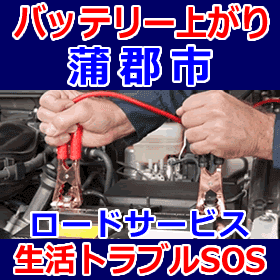 蒲郡市のバッテリー上がり(ジャンピングでエンジン始動)