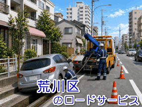 荒川区のレッカー／ロードサービス