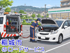 稲城市のロードサービス対応