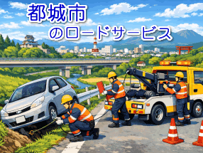 都城市のレッカー/ロードサービス
