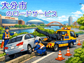 大分市のレッカー/ロードサービス