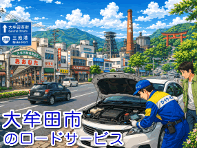 大牟田市のレッカー／ロードサービス