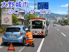 レッカー／ロードサービスが現場へ急行