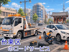 台東区のレッカー/ロードサービス