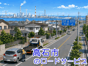 >高石市のレッカー／ロードサービス