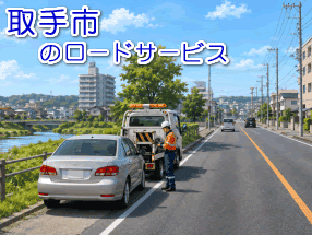 取手市のレッカー/ロードサービス