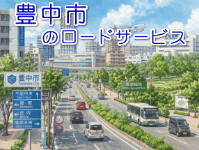 豊中市のレッカー／ロードサービス