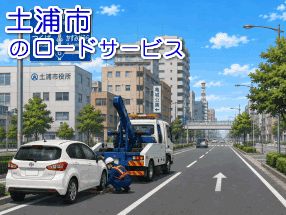 土浦市のレッカー/ロードサービス