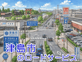津島市のレッカー/ロードサービス