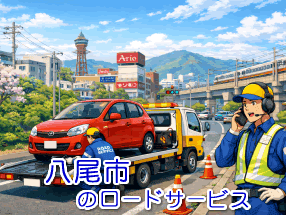 八尾市のレッカー/ロードサービス